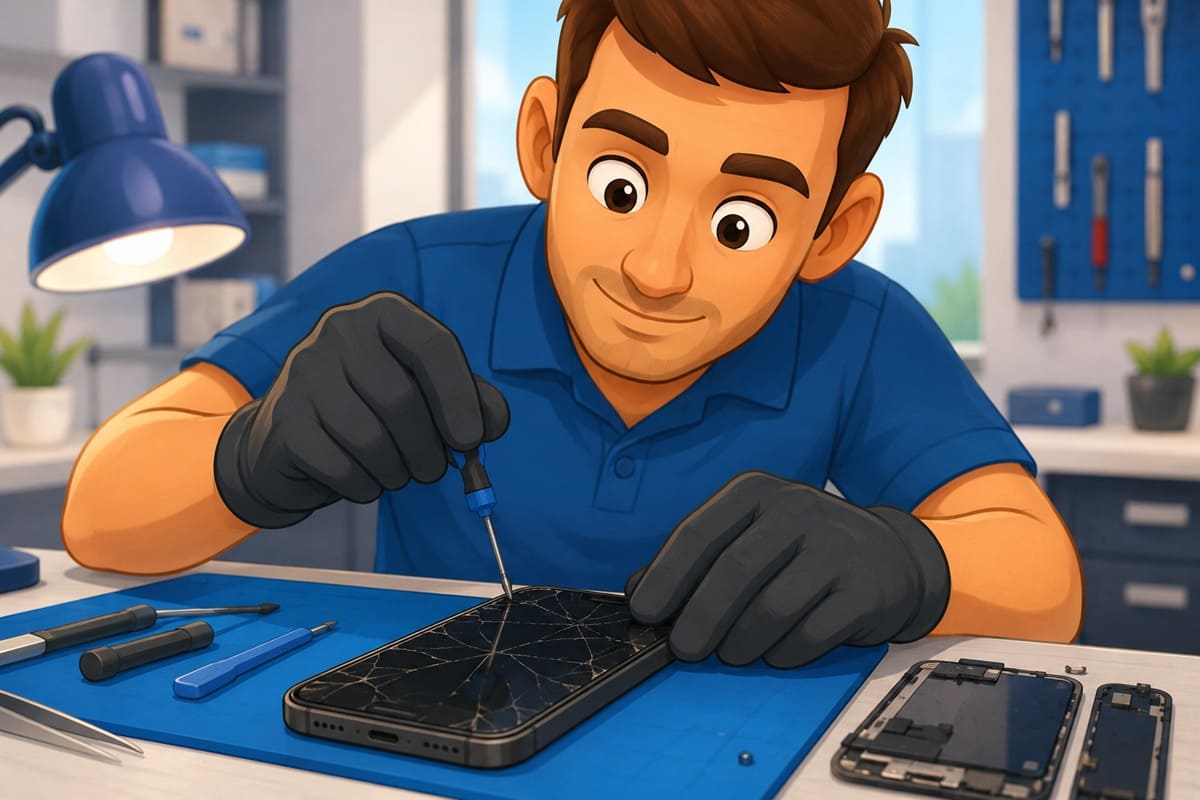 riparazione del display iphone